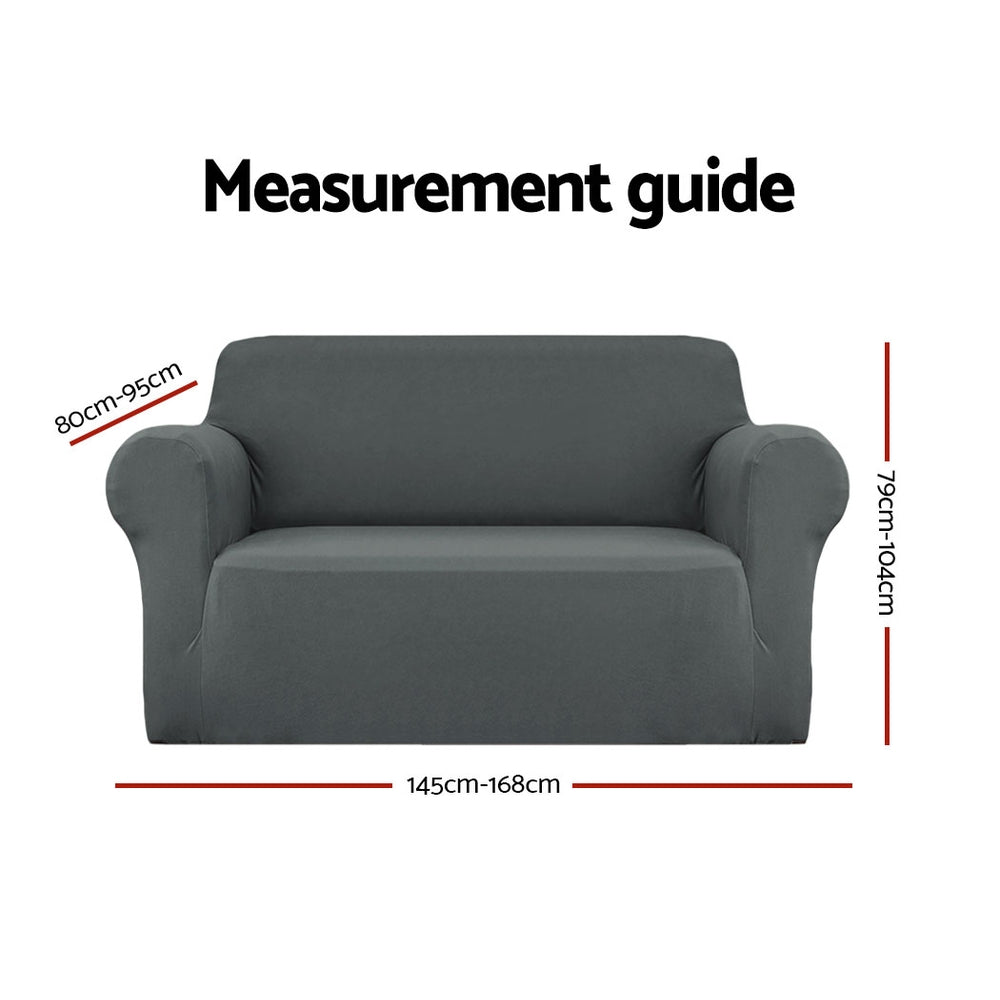 Artiss Sofa Cover Elastic Stretchable Couch Covers Grey 2 Seater Tristar Online