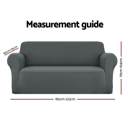 Artiss Sofa Cover Elastic Stretchable Couch Covers Grey 3 Seater Tristar Online
