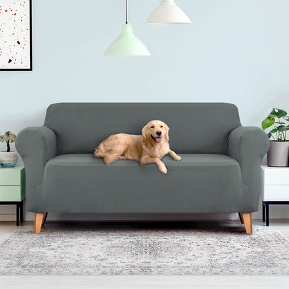 Artiss Sofa Cover Elastic Stretchable Couch Covers Grey 3 Seater Tristar Online