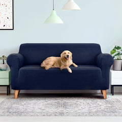 Artiss Sofa Cover Elastic Stretchable Couch Covers Navy 3 Seater Tristar Online