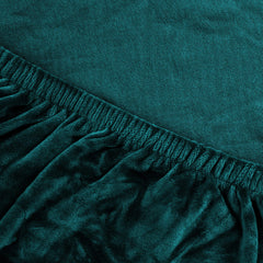 Artiss Velvet Sofa Cover Plush Couch Cover Lounge Slipcover 4 Seater Agate Green Tristar Online
