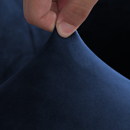 Artiss Velvet Sofa Cover Plush Couch Cover Lounge Slipcover 4 Seater Sapphire Tristar Online