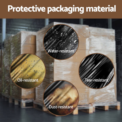 400mx50cm Stretch Film Shrink Wrap Rolls Package Material Home Warehouse Black Tristar Online