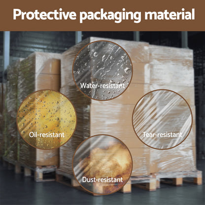 400MX50CM Stretch Film Shrink Wrap Rolls Protect Package Material Home Warehouse Tristar Online