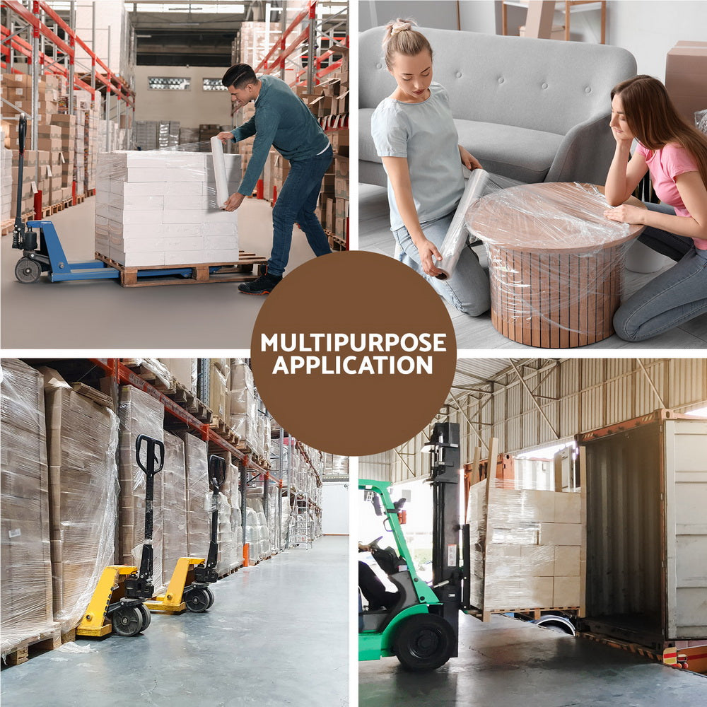 400MX50CM Stretch Film Shrink Wrap Rolls Protect Package Material Home Warehouse Tristar Online