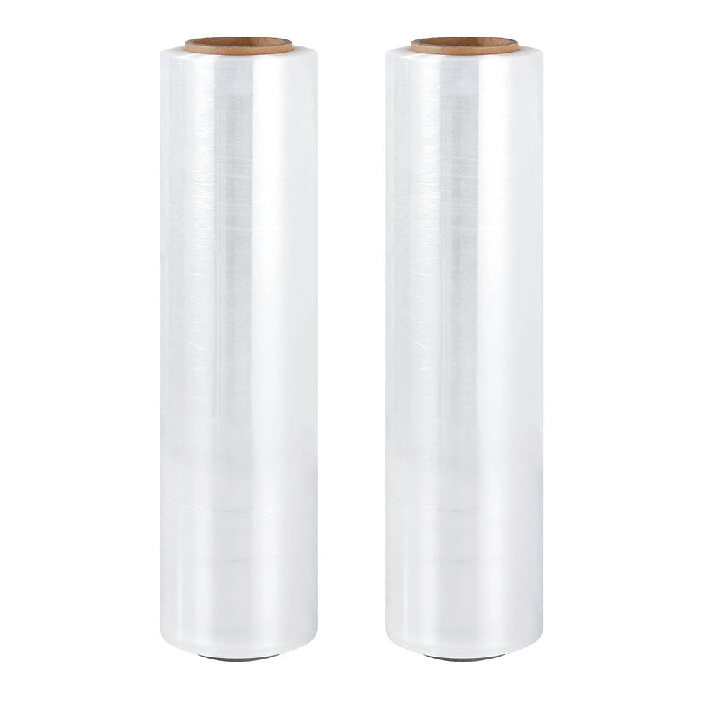 400m 2pcs Stretch Film Shrink Wrap Rolls Protect Package Material Home Warehouse Tristar Online