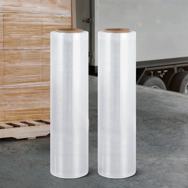 400m 2pcs Stretch Film Shrink Wrap Rolls Protect Package Material Home Warehouse Tristar Online