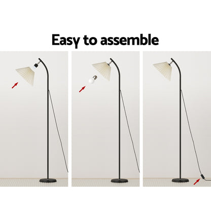 Artiss Floor Lamp Modern Light Stand LED Home Room Office Black White Shade Tristar Online
