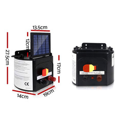 Giantz 3km Solar Electric Fence Charger Energiser Tristar Online