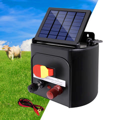 Giantz 3km Solar Electric Fence Charger Energiser Tristar Online