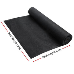 Instahut 1.83 x 10m Shade Sail Cloth - Black Tristar Online