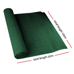 Instahut 90% Sun Shade Cloth Shadecloth Sail Roll Mesh 1.83x20m 195gsm Green Tristar Online
