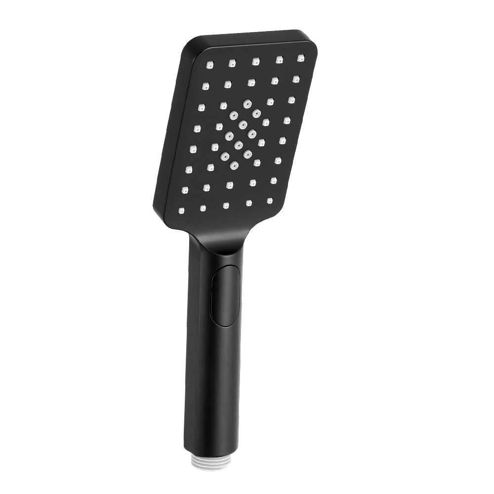 Handheld Shower Head 3.1'' High Pressure 3 Spray Modes Square Black Tristar Online
