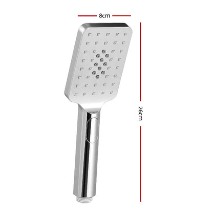 Handheld Shower Head 3.1'' High Pressure 3 Spray Modes Square Chrome Tristar Online