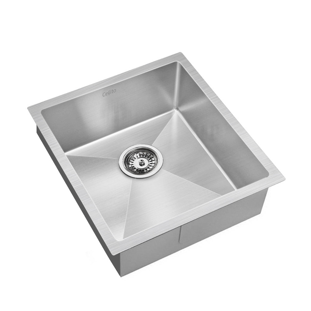Cefito Handmade Kitchen Sink Stainless steel Sink 44cm x 45cm Tristar Online
