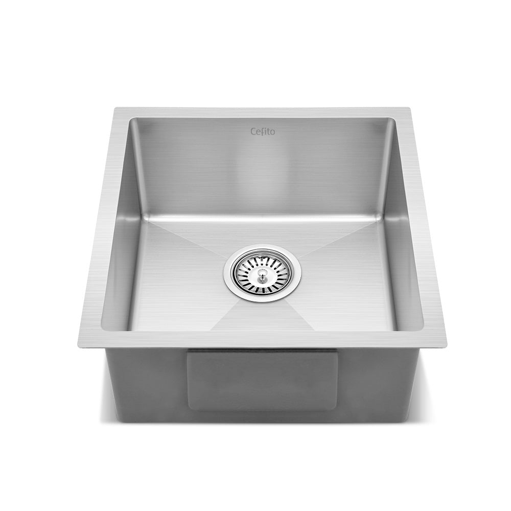 Cefito Handmade Kitchen Sink Stainless steel Sink 44cm x 45cm Tristar Online