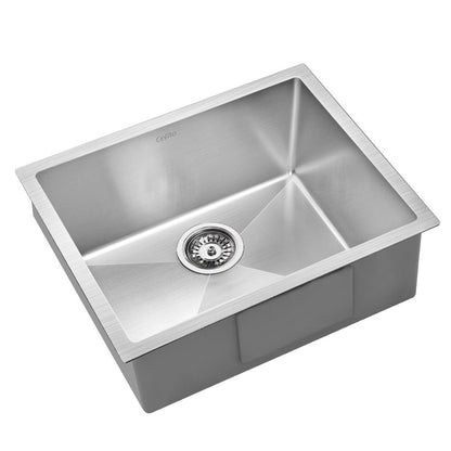 Cefito 54cm x 44cm Stainless Steel Kitchen Sink Under/Top/Flush Mount Black Tristar Online