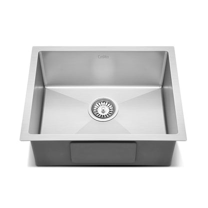 Cefito 54cm x 44cm Stainless Steel Kitchen Sink Under/Top/Flush Mount Black Tristar Online