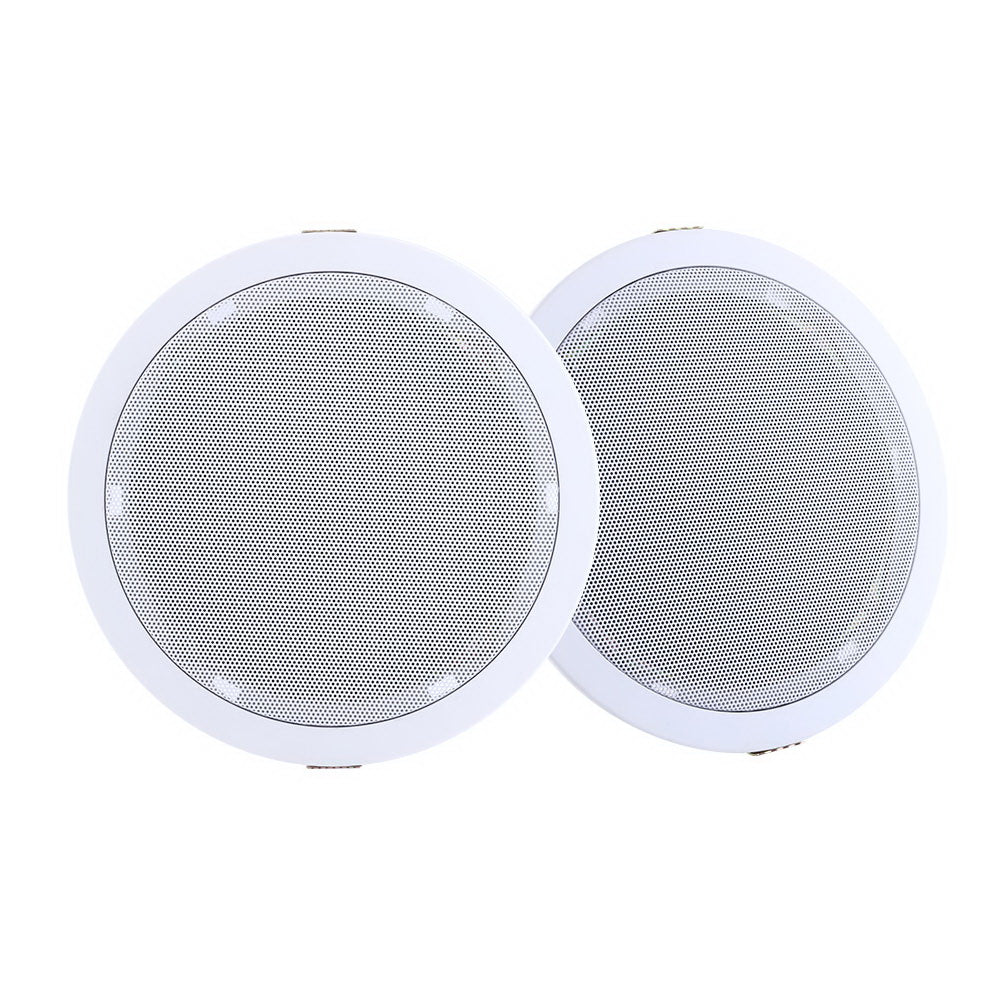 2 x 6" In Ceiling Speakers Home 80W Speaker Theatre Stereo Outdoor Multi Room Tristar Online