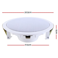 Giantz 6 Inch Ceiling Speakers In Wall Speaker Home Audio Stereos Tweeter 4pcs Tristar Online