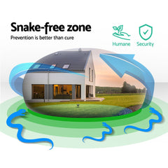 Gardeon 4X Solar LED Snake Repeller Pulse Plus Ultrasonic Pest Rodent Repellent Tristar Online