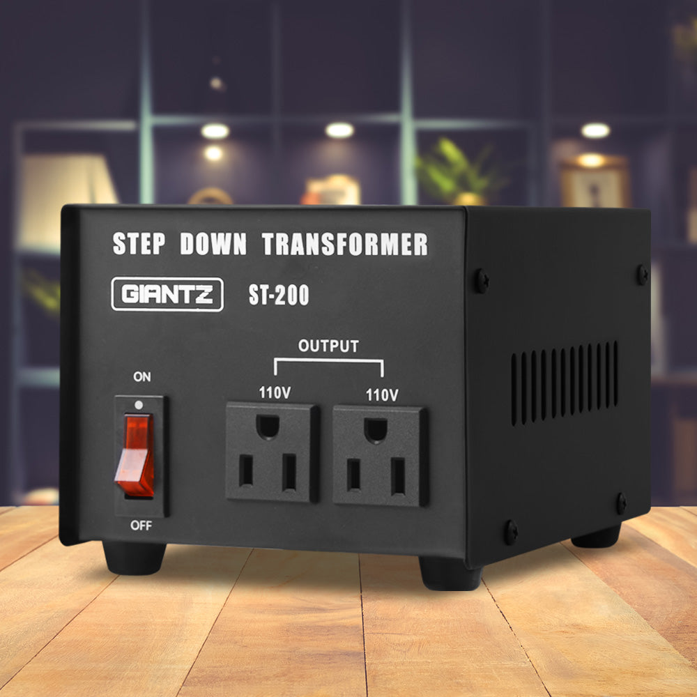 Giantz 200 Watt Step Down Transformer Tristar Online