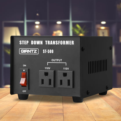 Giantz Stepdown Transformer 500W 240V to 110V Tristar Online