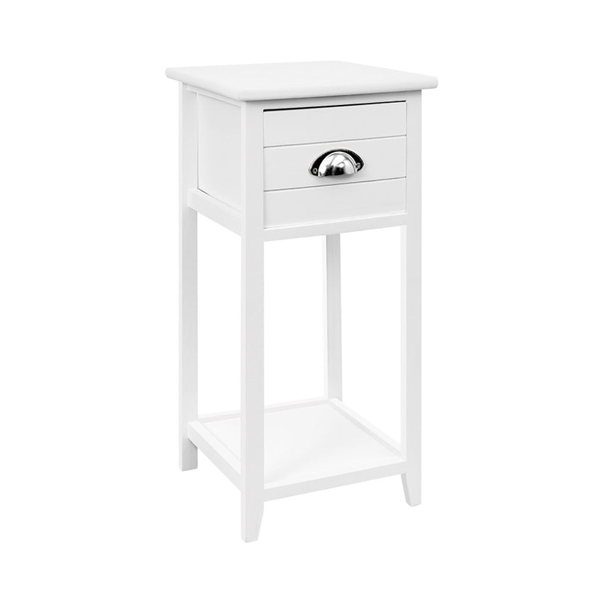 Artiss Bedside Table Nightstand Drawer Storage Cabinet Lamp Side Shelf White Tristar Online