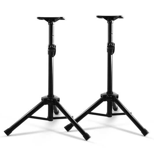 Set of 2 Adjustable 120CM Speaker Stand - Black Tristar Online