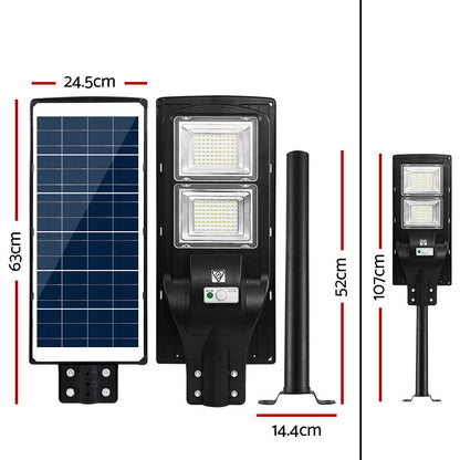 LED Solar Street Flood Light Motion Sensor Remote Outdoor Garden Lamp Lights 120W Tristar Online
