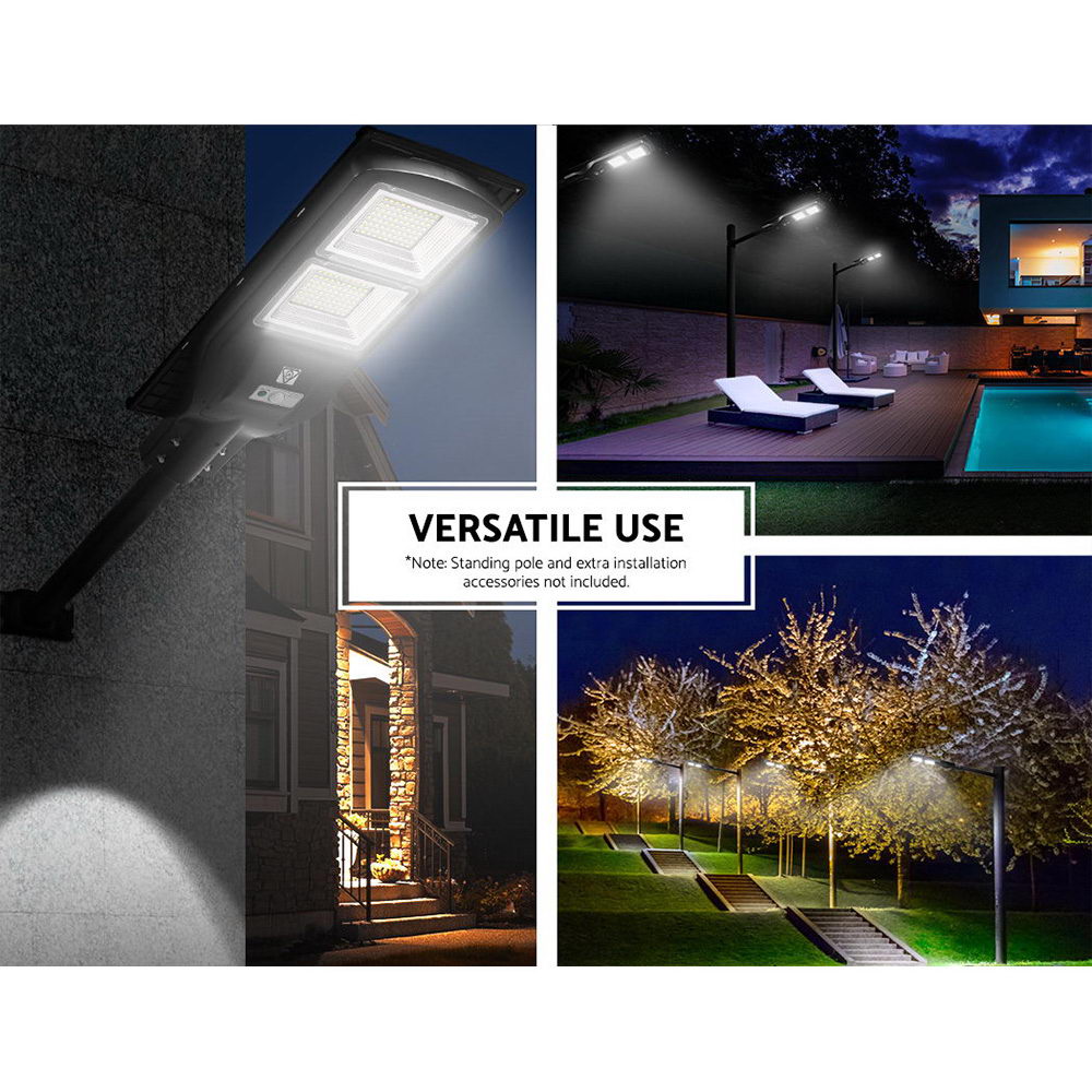LED Solar Street Flood Light Motion Sensor Remote Outdoor Garden Lamp Lights 120W Tristar Online