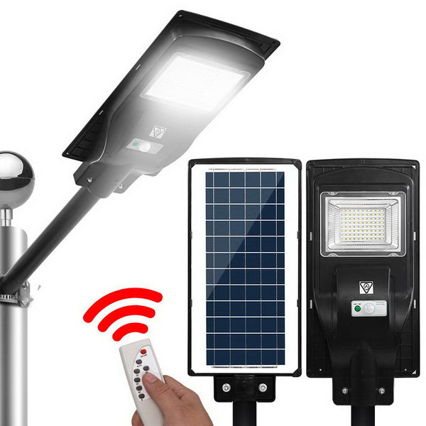 LED Solar Street Flood Light Motion Sensor Remote Outdoor Garden Lamp Lights 90W Tristar Online