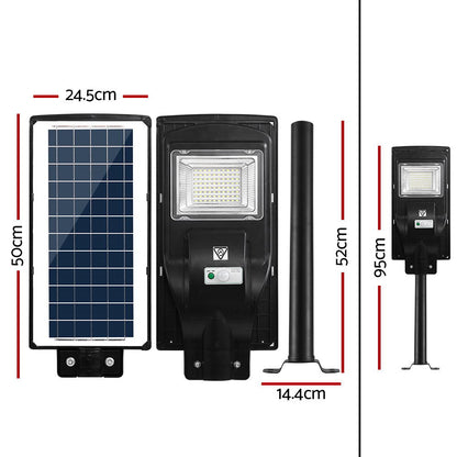 LED Solar Street Flood Light Motion Sensor Remote Outdoor Garden Lamp Lights 90W Tristar Online