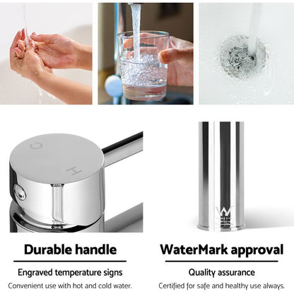 Cefito Basin Mixer Tap Faucet Silver Tristar Online