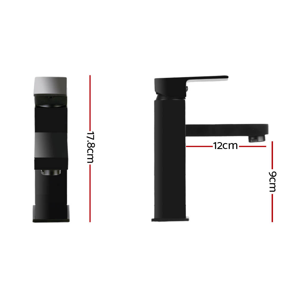 Cefito Basin Mixer Tap Faucet Bathroom Vanity Counter Top WELS Standard Brass Black Tristar Online