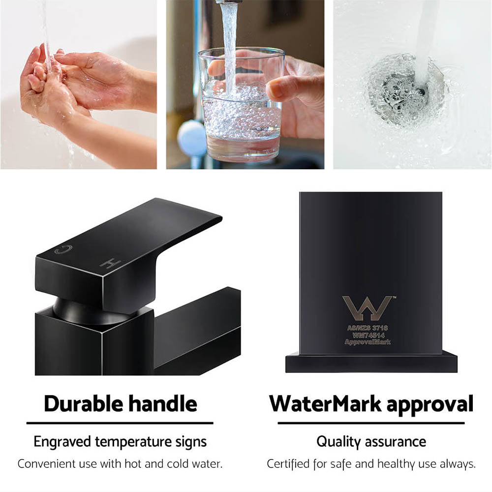 Cefito Basin Mixer Tap Faucet Black Tristar Online