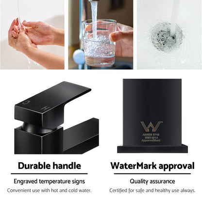 Cefito Basin Mixer Tap Faucet Black Tristar Online