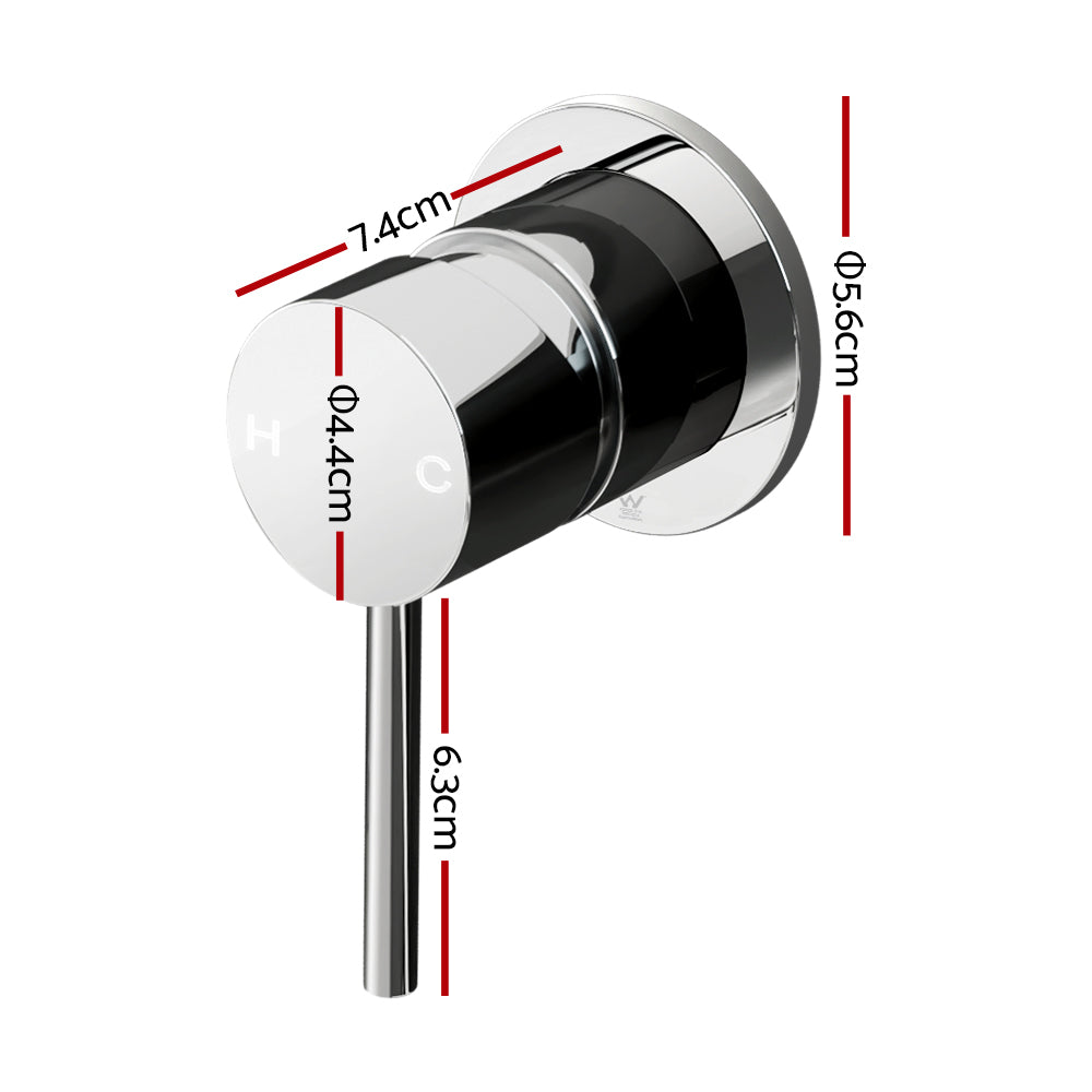 Cefito Bathroom Mixer Shower Wall Tap Faucet Basin Sink Bathtub Brass Chrome Tristar Online