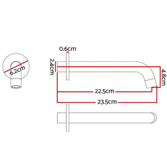 Cefito Bathroom Spout Wall Mounted Faucet Basin Sink Laundry Bathtub Chrome Tristar Online