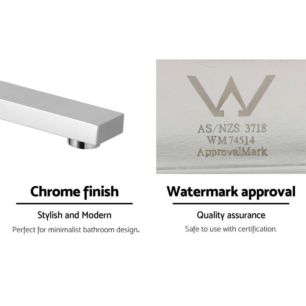 Cefito Bathroom Tap Wall Bath Spout 180 Swivel Bathtub Shower Square Chrome Tristar Online