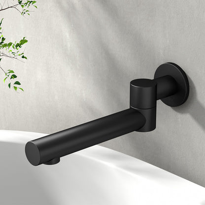 Cefito Bathroom Tap Wall Bath Spout 180 Swivel Bathtub Shower Mixer Round Black Tristar Online