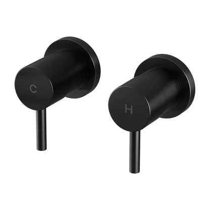 Cefito Bathroom Tap Shower Twin Tap Faucet Basin Sink Bath Swivel Black Tristar Online