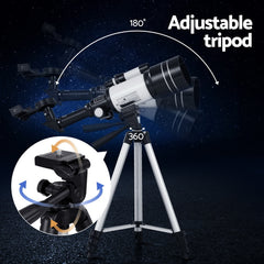 Portable 150X HD Astronomy Telescope with Tripod Optical Outdoor for Kids Adults Tristar Online