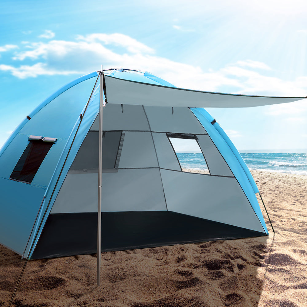 Weisshorn Camping Tent Beach Tents Hiking Sun Shade Shelter Fishing 2-4 Person Tristar Online