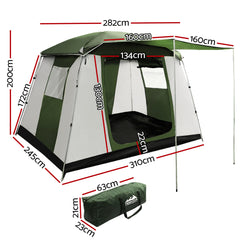 Weisshorn Camping Tent 6 Person Tents Family Hiking Dome Tristar Online