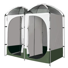 Weisshorn Double Camping Shower Toilet Tent Outdoor Portable Change Room Green Tristar Online