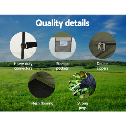 Weisshorn Shower Tent Outdoor Camping Portable Changing Room Toilet Ensuite Tristar Online