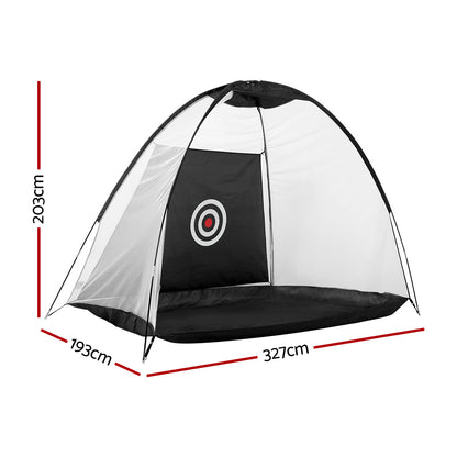 Everfit 3M Golf Practice Net Tent Portable Training Aid Driving Target Mat Soccer Tristar Online