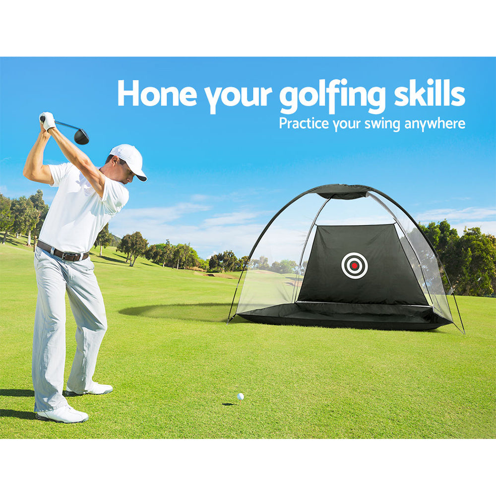 Everfit 3M Golf Practice Net Tent Portable Training Aid Driving Target Mat Soccer Tristar Online