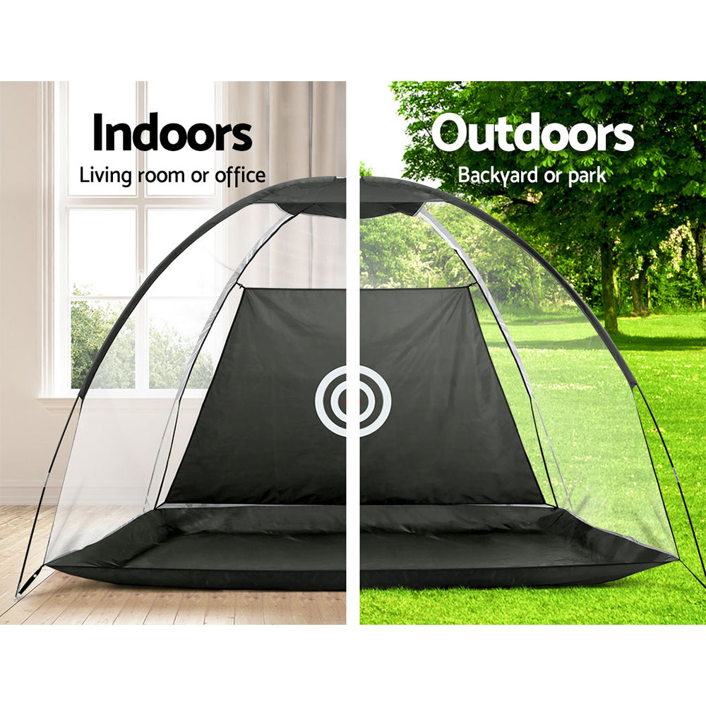 Everfit 3M Golf Practice Net Tent Portable Training Aid Driving Target Mat Soccer Tristar Online